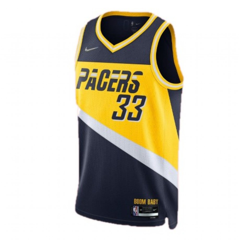 Men's Indiana Pacers Myles Turner #33 Navy 2021/22 Swingman NBA Jersey - City Edition-Pro Kit Vault | Brand New 26/27 Sports Jerseys